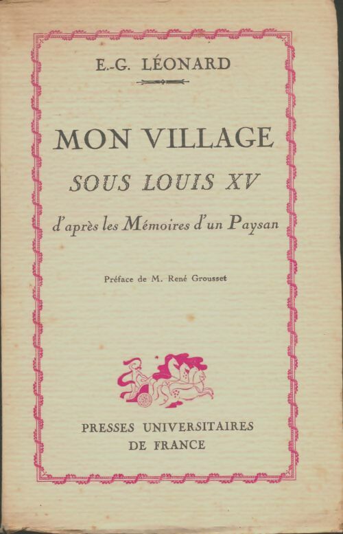Livrenpoche : Mon village sous Louis XV - Emile-G. Léonard - Livre