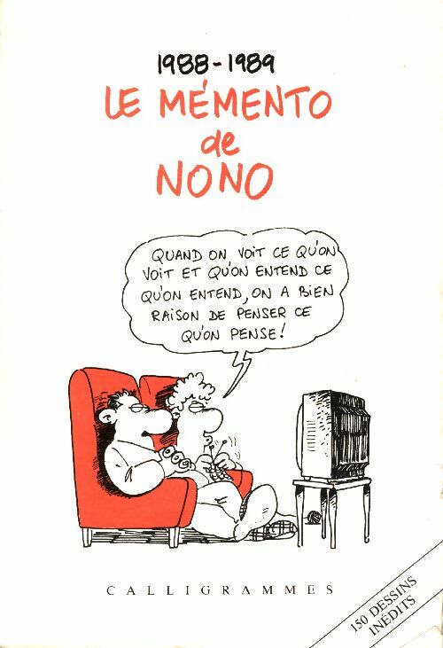 Livrenpoche : Le mémento de Nono 1988-1989 - Nono - Livre