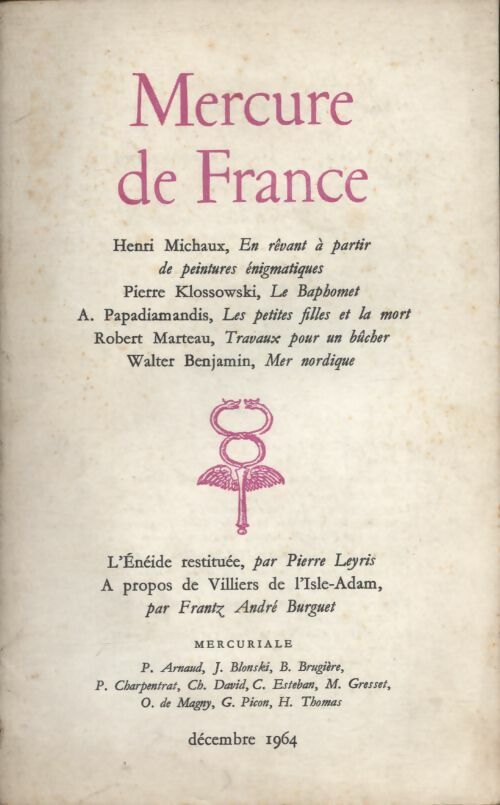 Livrenpoche : Mercure de France n°1214 - Collectif - Livre