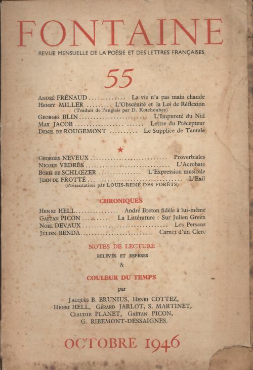 Livrenpoche : Fontaine n°55 - Collectif - Livre