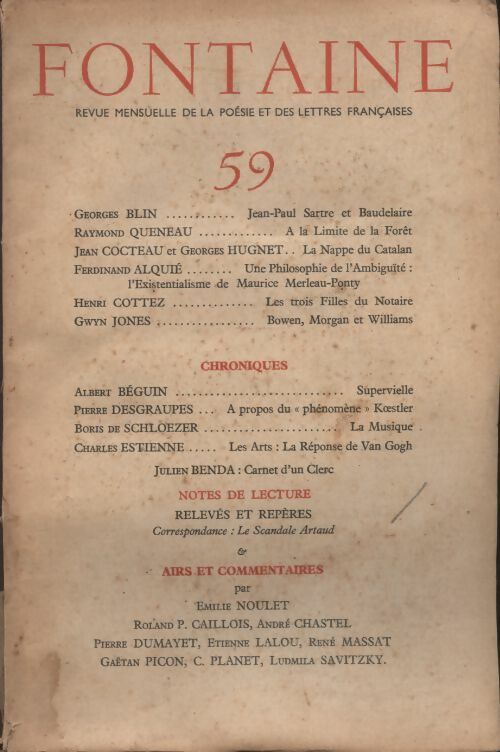 Livrenpoche : Fontaine n°59 - Collectif - Livre