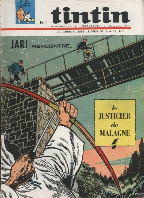Livrenpoche : Tintin n°902 : Jari rencontre... le justicier de Malagne ! - Collectif - Livre