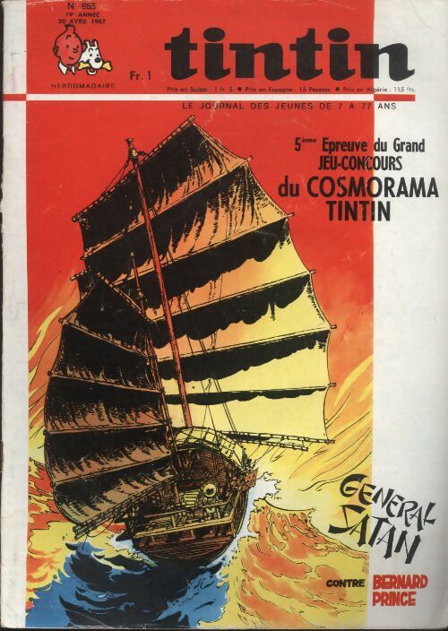 Livrenpoche : Tintin n°965 : Général Satan contre Bernard Prince - Collectif - Livre