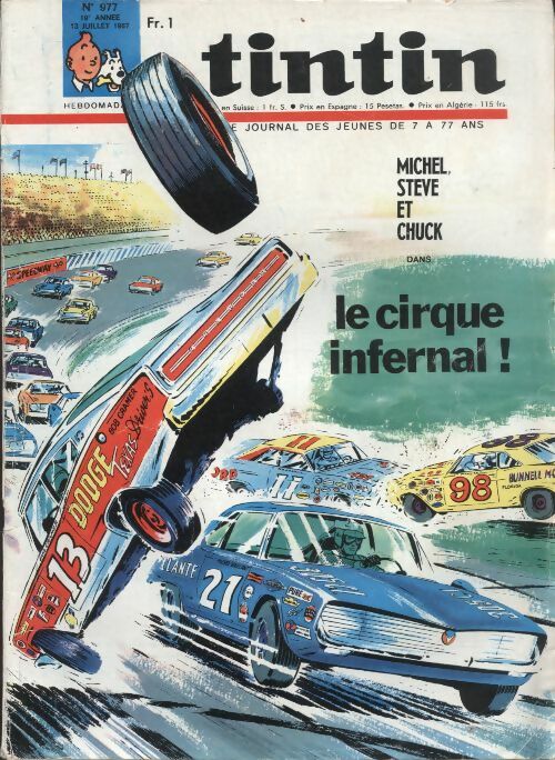 Livrenpoche : Tintin n°977 : Michel, Steve et Chuck dans "Le cirque infernal !" - Collectif - Livre