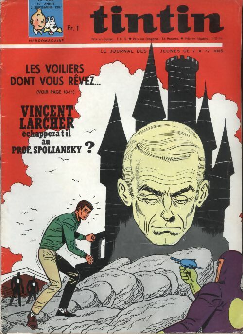 Livrenpoche : Tintin n°985 : Vincent Larcher échappera-t-il au prof. Spoliansky ? - Collectif - Livre