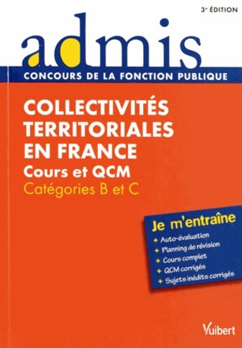 Livrenpoche : Collectivités territoriales en France - cours et QCM - catégories b et c - Pierre Chapsal - Livre