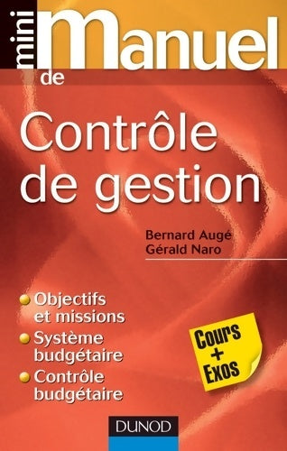 Livrenpoche : Mini manuel de contrôle de gestion - Bernard Augé - Livre