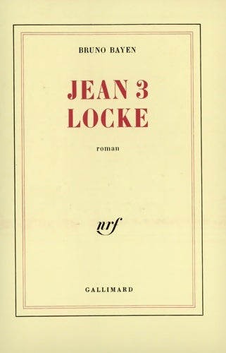 Livrenpoche : Jean 3 locke - Bruno Bayen - Livre
