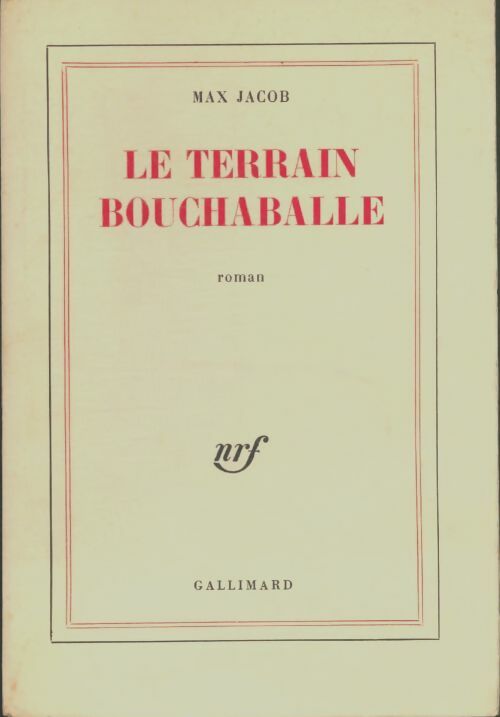 Livrenpoche : Le terrain Bouchaballe - Max Jacob - Livre
