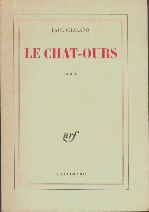 Livrenpoche : Le chat-ours - Paul Chaland - Livre