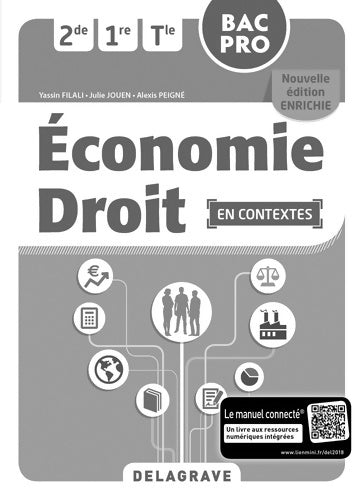 Livrenpoche : Économie-droit Seconde 1re Terminale bac pro. Spécimen enseignant avec corrigés inclus - Yassin Filali - Livre