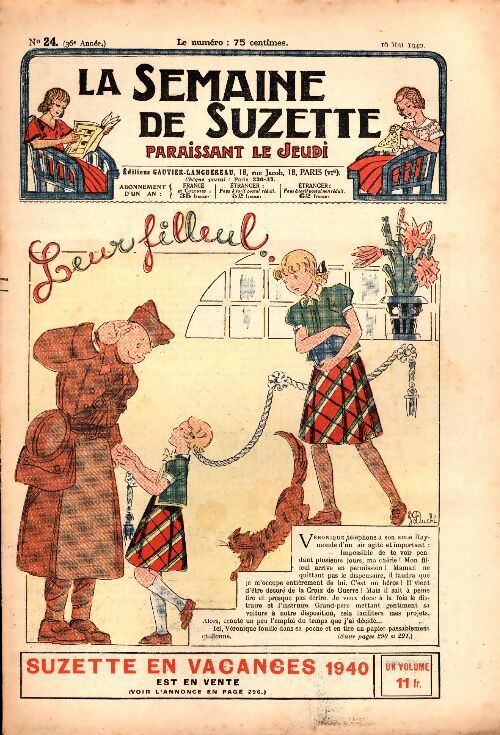 Livrenpoche : La semaine de Suzette 36e année n°24 : Leur filleul - Collectif - Livre