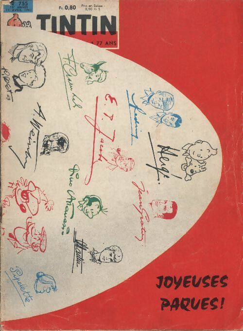 Livrenpoche : Tintin n°755 : Joyeuses Pâques ! - Collectif - Livre