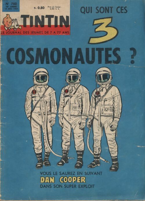 Livrenpoche : Tintin n°760 : Qui sont ces trois cosmonautes - Collectif - Livre