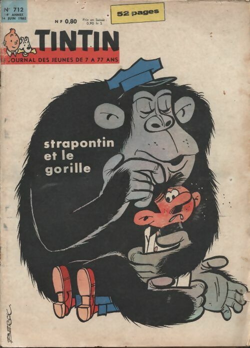 Livrenpoche : Tintin n°712 : Strapontin et le gorille - Collectif - Livre