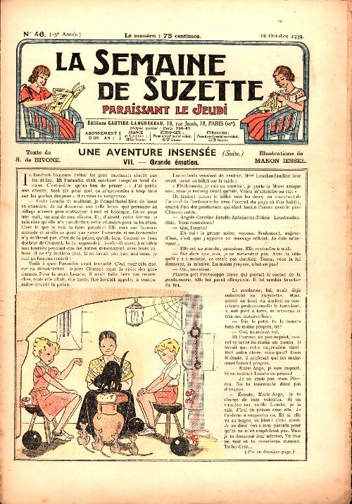 Livrenpoche : La semaine de Suzette 35e année n°46 : Une aventure insensée Tome VII - Collectif - Livre