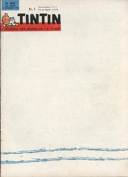 Livrenpoche : Tintin n°845 - Collectif - Livre