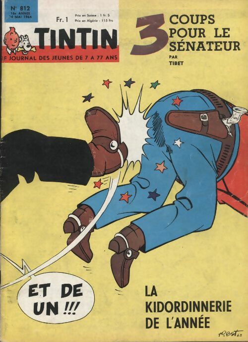 Livrenpoche : Tintin n°812 : 3 coups pour le sénateur - Collectif - Livre