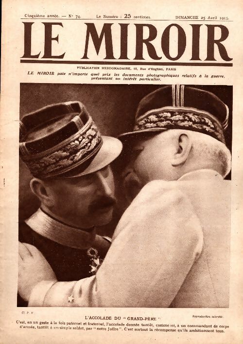 Livrenpoche : Le Miroir n°74 - Collectif - Livre