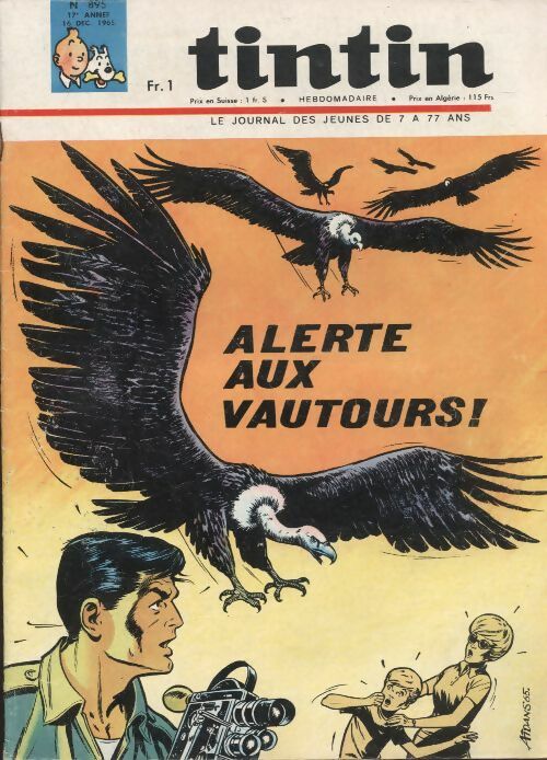 Livrenpoche : Tintin n°895 : Alerte aux vautours ! - Collectif - Livre