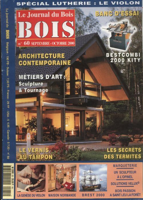 Livrenpoche : Le journal du Bois n°60 : Architecture contemporaine - Collectif - Livre
