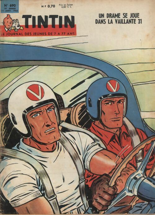 Livrenpoche : Tintin n°690 : un drame se joue dans la vaillante 31 - Collectif - Livre
