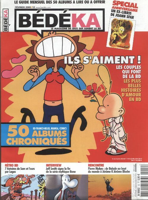 Livrenpoche : Bédéka n°12 : Ils s'aiment ! Les couples qui font de la BD, les plus belles histoire d'amour de la BD - Collectif - Livre