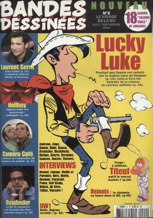 Livrenpoche : Bande Dessinées magazine n°2 : Lucky Luke - Collectif - Livre
