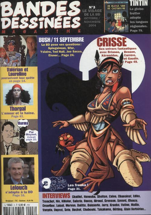 Livrenpoche : Bande Dessinées magazine n°3 : Crisse - Collectif - Livre