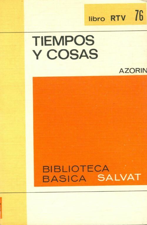 Livrenpoche : Tiempos y cosas - Azorin - Livre