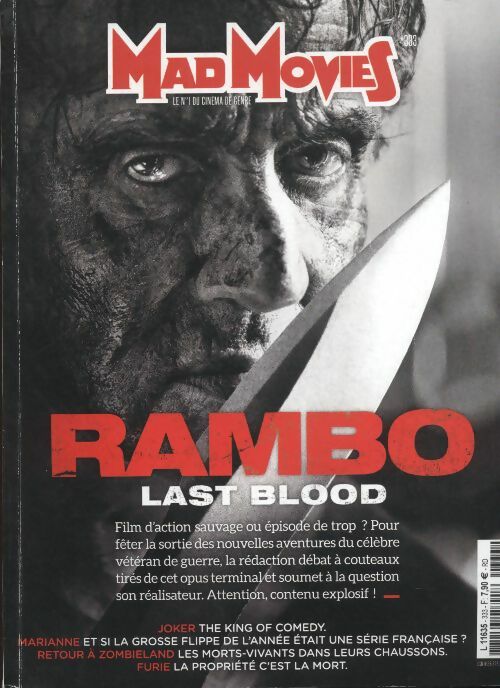 Livrenpoche : Ciné fantastique Mad Movies n°332 : Rambo, last blood - Collectif - Livre