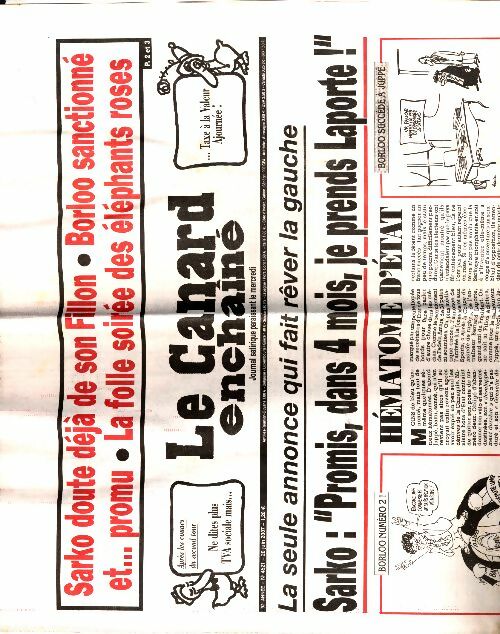 Livrenpoche : Le Canard enchaîné n°4521 : Sarko : Promis, dans 4 mois, je prends Laporte ! - Collectif - Livre
