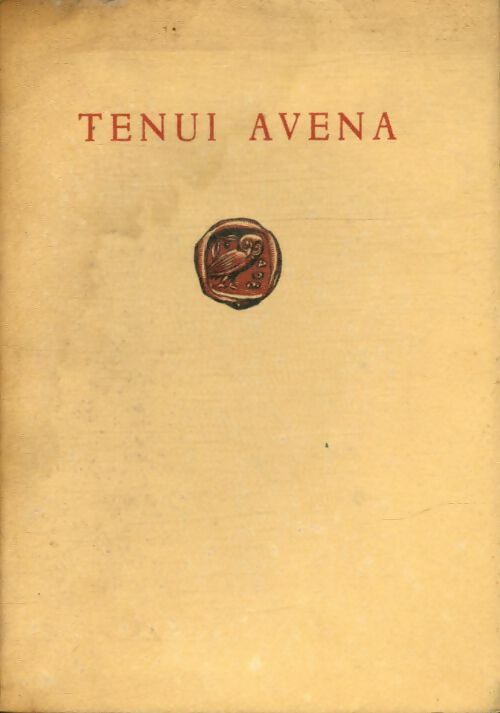 Livrenpoche : Tenui avena - Auguste-Pierre Garnier - Livre