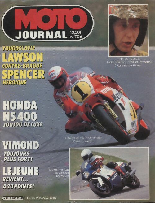 Livrenpoche : Moto Journal n°706 - Collectif - Livre