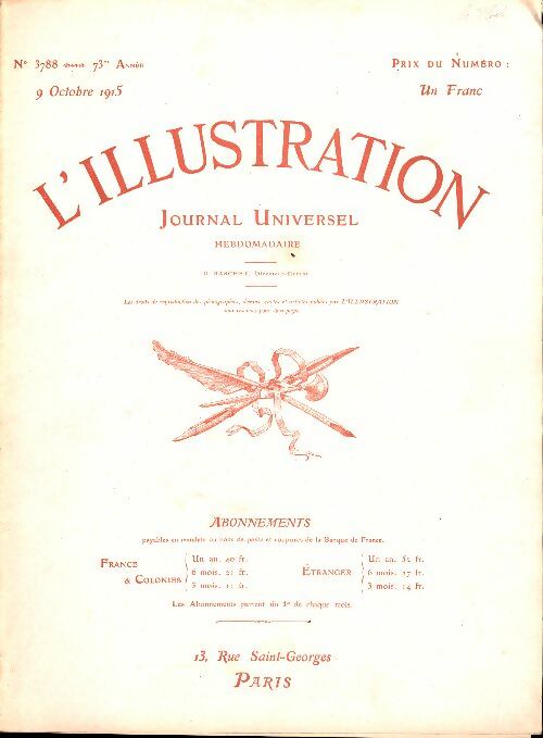 Livrenpoche : L'Illustration n°3788 - Collectif - Livre