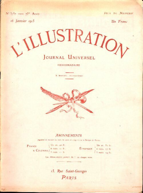 Livrenpoche : L'Illustration n°3750 - Collectif - Livre