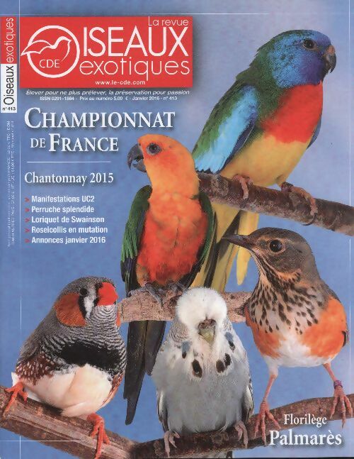 Livrenpoche : Oiseaux exotiques n°413 : Championnat de France - Collectif - Livre