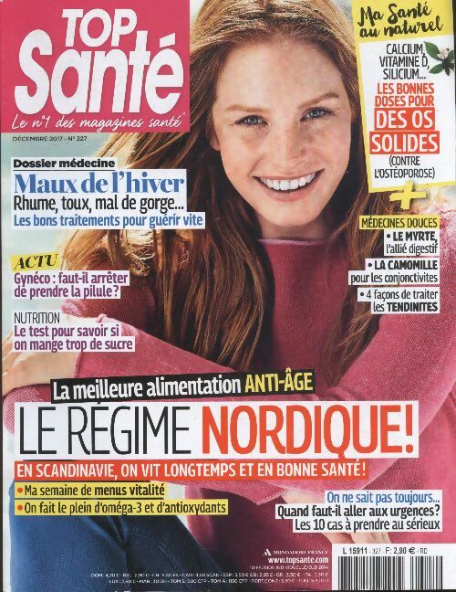 Livrenpoche : Top santé n°327 : La meilleure alimentation anti-âge, le régime nordique ! - Collectif - Livre