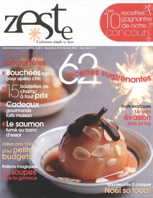 Livrenpoche : Zeste hors série n°2 : 62 recettes surprenantes - Collectif - Livre