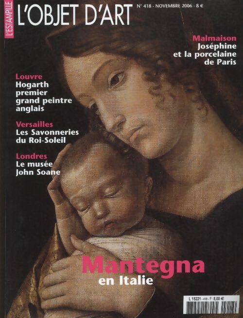 Livrenpoche : L'Objet d'art l'estampille n°418 : Mantegna en Italie - Collectif - Livre