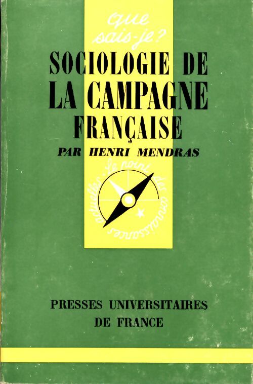 Livrenpoche : Sociologie de la campagne française - Henri Mendras - Livre