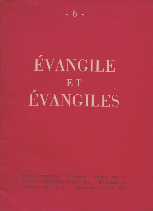 Livrenpoche : Évangile n°6 : Évangile et évangiles - Collectif - Livre