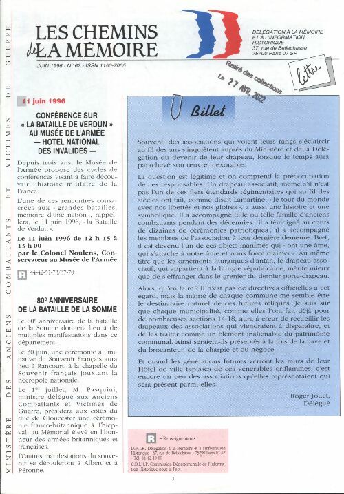 Livrenpoche : Les chemins de la mémoire n°62 : - Collectif - Livre