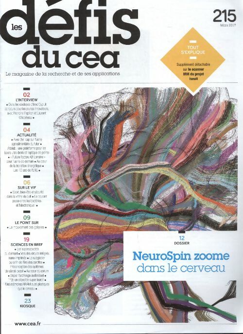 Livrenpoche : Les défis du CEA n°215 : NeuriSpin zoome dans le cerveau - Collectif - Livre