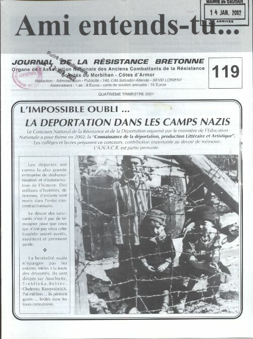 Livrenpoche : Ami entends-tu... n°119 - Collectif - Livre
