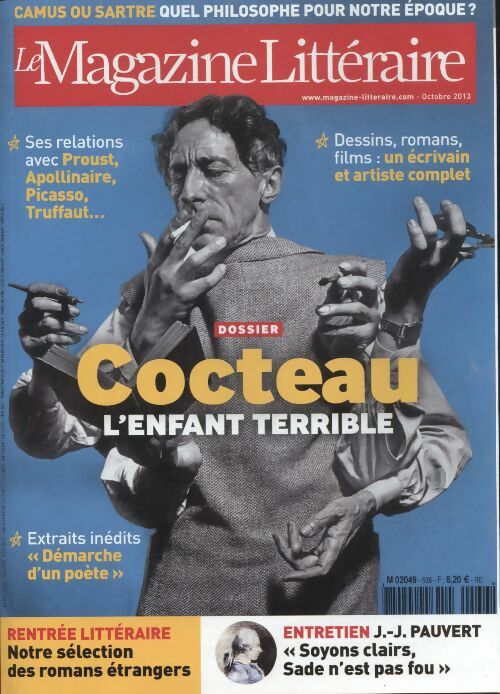 Livrenpoche : Magazine littéraire n°536 : Cocteau l'enfant terrible - Collectif - Livre
