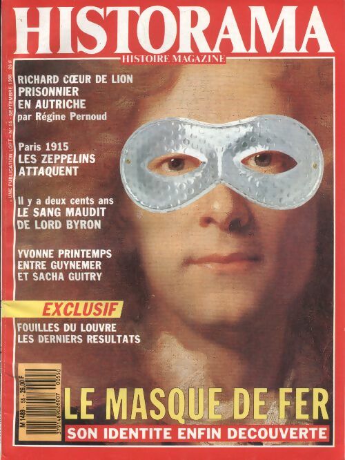 Livrenpoche : Historama (nouvelle série) n°55 : Le masque de fer, son identité enfin découverte - Collectif - Livre