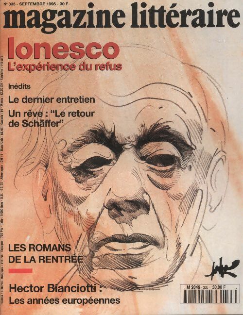 Livrenpoche : Magazine littéraire n°335 : Ionesco l'expérience du refus - Collectif - Livre
