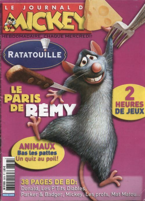 Livrenpoche : Le journal de Mickey n°2878 : Le Paris de Rémy - Collectif - Livre