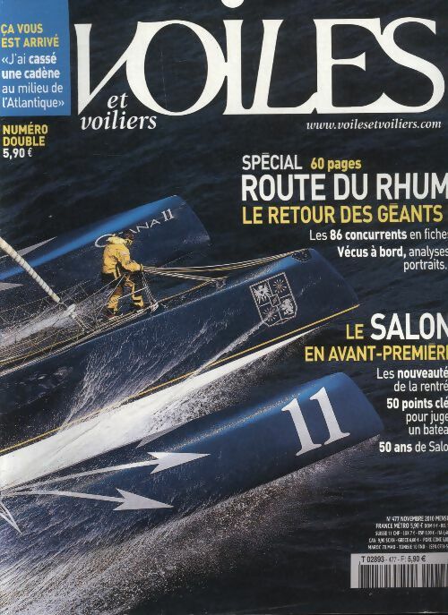 Livrenpoche : Voiles et voiliers n°477 : Spécial route du rhum - Collectif - Livre